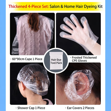 Outil de teinture capillaire 4 pièces